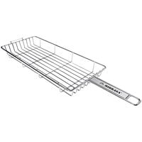 Mibrasa 15 11/16" x 6 11/16" x 1 5/8" Stainless Steel Wire Grill Basket KL1740H4