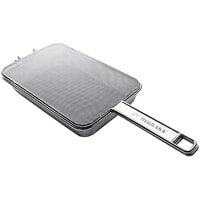 Mibrasa 9 13/16" x 6 5/16" x 1 5/8" Stainless Steel Mesh Double Grill Basket KMD1625H4