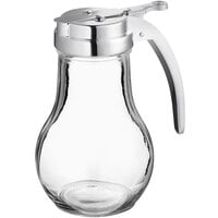 Choice 14 oz. Glass Teardrop Syrup Dispenser