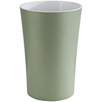 APS Pastell 50 oz. Green Melamine Dressing Pot Cup - 6/Case