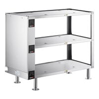 ServIt HSW20403 43" x 20 1/8" 3-Shelf Heated Shelf Warmer / Take-Out Station - 120V, 1050W