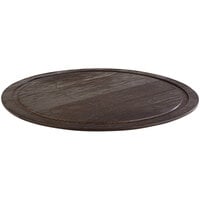 APS Plus 11 13/16" Expresso Wood Cake Tray APS 15301