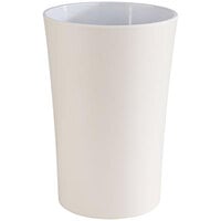 APS Pastell 50 oz. Cream Melamine Dressing Pot Cup - 6/Case