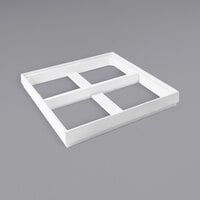 Abert Domino 15 3/4" x 15 3/4" White Ash Wood Display Frame by Arc Cardinal