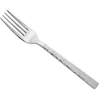 Oneida Chef's Table Hammered by 1880 Hospitality B327FDNF 7 7/8 inch 18/0 Stainless Steel Extra Heavy Weight Dinner Fork - 12/Case