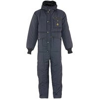 RefrigiWear Iron-Tuff Navy Coveralls with Hood