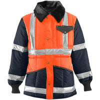 RefrigiWear Iron-Tuff Jackoat Two-Tone Orange / Navy Jacket