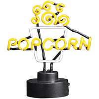 Winco 11" x 12" Neon Popcorn Topper Sign
