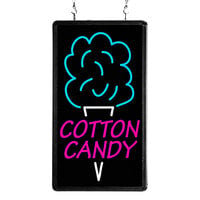 Winco 12" x 21" LED Rectangular Cotton Candy Sign