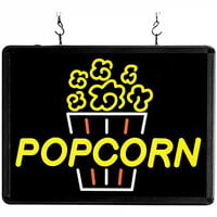 Winco 16" x 12" LED Rectangular Popcorn Sign