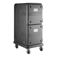 Cambro Pro Cart Ultra® Tall Charcoal Gray Pan Carrier - 2 Active Cold Compartments PCU2000CC615
