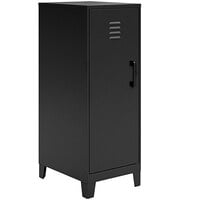 Hirsh Industries 14 1/4" x 18" x 38 1/2" Black Storage Locker Cabinet with 3 Shelves