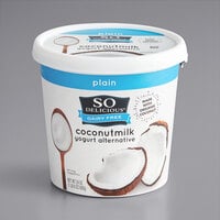 So Delicious Dairy-Free Plain Coconut Milk Yogurt Alternative 24 oz. - 6/Case