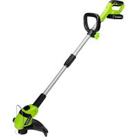 Earthwise 10" Cordless String Trimmer with 2.0 Ah Battery and Fast Charger LST02010 - 20V