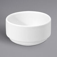 Oneida Classic by 1880 Hospitality F1000000705 9 oz. Cream White Dallas Porcelain Bouillon Cup - 36/Case