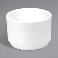 Oneida Vision by 1880 Hospitality F1150000705 8.5 oz. White Bone China Bouillon Cup - 36/Case