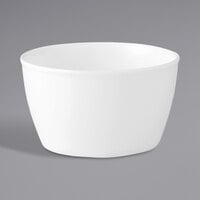 Luzerne Verge by Oneida 1880 Hospitality L5800000902 11.25 oz. Warm White Porcelain Sugar Bowl - 24/Case
