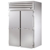 True STR2RRI89-2S Spec Series 68" Stainless Steel 2 Section Solid Door Roll-In Refrigerator