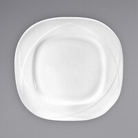 Oneida Vision by 1880 Hospitality F1150000155 11 1/4" White Bone China Square Plate - 12/Case