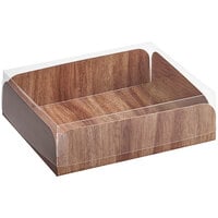 Enjay Wood Laminated Box with Lid for Meats and Treats 6" x 8" x 2" - 100/Case