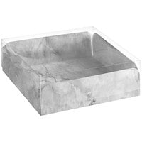Enjay Marble Laminated Box with Lid for Meats and Treats 8" x 8" x 2 1/2" - 75/Case