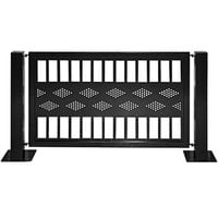 Wausau Tile 55 1/2" x 32" Aluminum Band Design Full Fence Panel