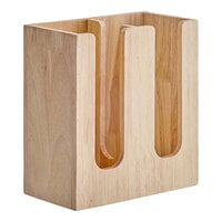 Acopa Wood 2-Section Horizontal Cup and Lid Organizer