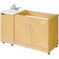 Ozark River Manufacturing KSSTM-ABW-AB1 Kiddie Station Diaper Changing Station / Portable Hand Sink with Laminate Cabinet and ABS Basin