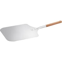 Choice 14" x 16" Aluminum Pizza Peel with 12" Wooden Handle