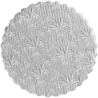 Enjay 14" Silver Laminated Corrugated Cake Circle - 100/Case