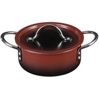 Bon Chef Country French X 54 oz. Ombre Merlot Sauce Pot with Cover 73299-OM-M