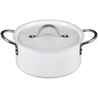 Bon Chef Country French X 3.3 Qt. Ombre White Sauce Pot with Cover 73301-OM-W