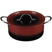 Bon Chef Country French X 4.3 Qt. Ombre Merlot Sauce Pot with Cover 73302-OM-M