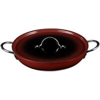 Bon Chef Country French X 3 Qt. Ombre Merlot Saute Pan with Cover 73306-OM-M