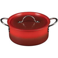 Bon Chef Country French X 4.3 Qt. Ombre Crimson Red Sauce Pot with Cover 73302-OM-CR