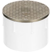 Zurn Elkay CO2450-AB4 ABS Cleanout with 5 3/16" Round Nickel Cover and 4" Outlet