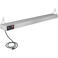 Hatco GRAH-60 60" Glo-Ray High Wattage Infrared Food Warmer with Toggle Controls, 6" Chains, and S-Hooks - 120V, 1400W