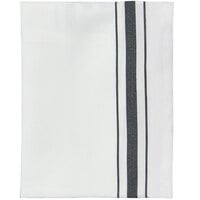 Garnier-Thiebaut Regular Bistro Black 17" x 27" 100% Combed Cotton Cloth Napkins - 10/Pack