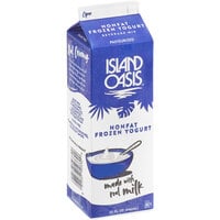 Island Oasis Nonfat Pasteurized Yogurt Frozen Beverage Mix 32 fl. oz. - 12/Case