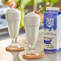 Island Oasis Nonfat Pasteurized Yogurt Frozen Beverage Mix 32 fl. oz. - 12/Case