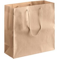 16" x 6" x 16" Customizable Brown Paper Bag with Rope Handles - 100/Case