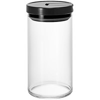 Hario 33 oz. Glass Tea / Coffee Canister with Black Lid MCN-300B