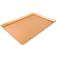 Chicago Metallic 40910 Textured Copper Full Size Bakery Display Tray - 18" x 26"