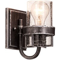 Kalco Bexley 1-Light Industrial Bath Light with Vintage Iron Finish - 120V, 100W
