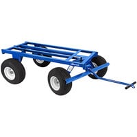 Jescraft Fully Welded Steel Open Deck Roofing / Utility Trailer with 18" Flat Free Tires - 2000 lb. Capacity
