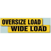 Accuform 12" x 72" Double-Sided "Oversize Load / Wide Load" Vinyl Transportation Banner SBT174