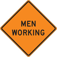 Accuform 36" x 36" "Men Working" Roll-Up Construction Sign FRC308MV