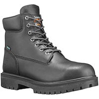 Timberland PRO 6" Direct Attach Men's Black Soft Toe Non-Slip Leather Boot STMA1W6M