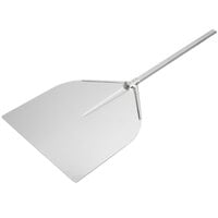 American Metalcraft 17 1/2" x 18 1/2" Deluxe All Aluminum Pizza Peel with 24 1/2" Handle ITP1722