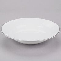 10 Strawberry Street SL0003 9" 10 oz. Silver Line Porcelain Soup Bowl - 24/Case